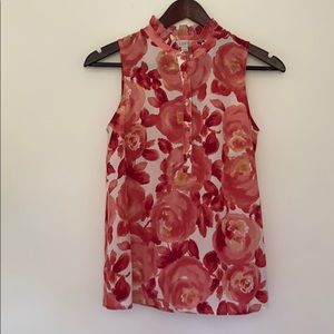 SP Ann Taylor Loft floral blouse